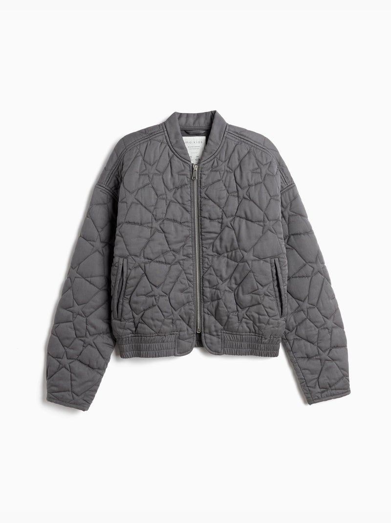Chaqueta bomber, mo fashion Gris - Kiabi