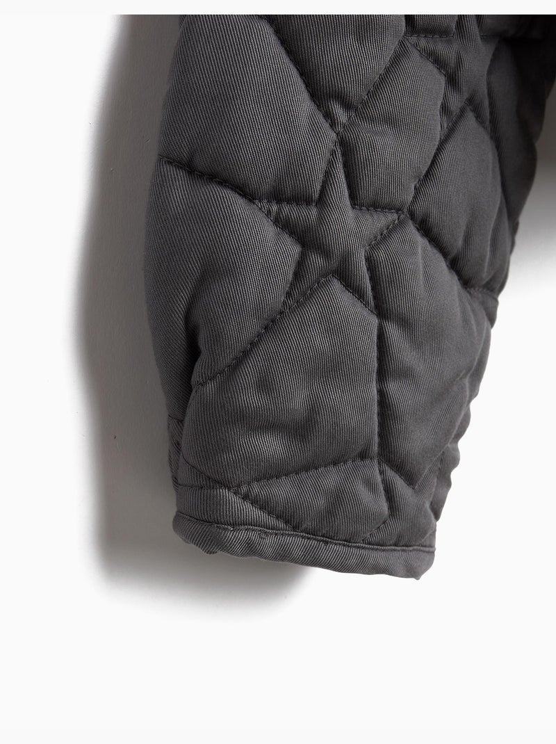Chaqueta bomber, mo fashion Gris - Kiabi