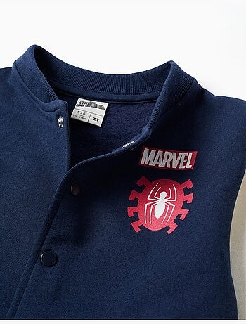 Chaqueta bomber perchada con estampado Spider-Man