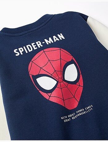 Chaqueta bomber perchada con estampado Spider-Man
