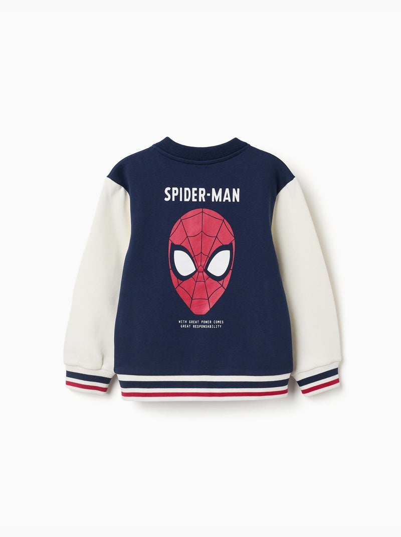Chaqueta bomber perchada con estampado Spider-Man Azul oscuro - Kiabi