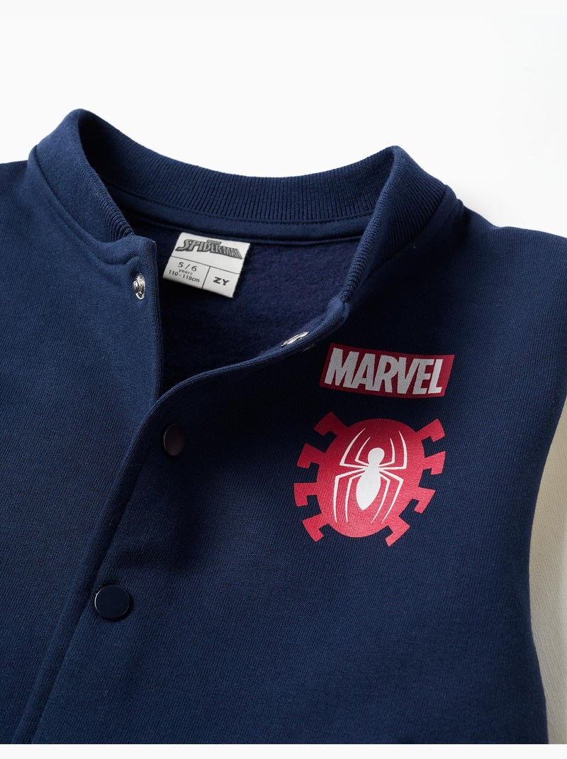 Chaqueta bomber perchada con estampado Spider-Man Azul oscuro - Kiabi