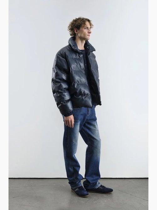 Chaqueta bomber texturizada con cierre de cremallera giesto - Kiabi Chaqueta bomber texturizada con cierre de cremallera giesto - Kiabi