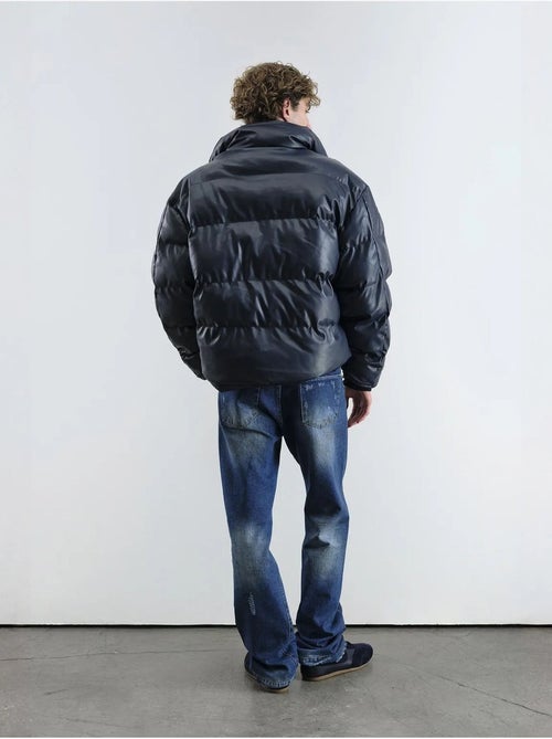 Chaqueta bomber texturizada con cierre de cremallera giesto - Kiabi Chaqueta bomber texturizada con cierre de cremallera giesto - Kiabi