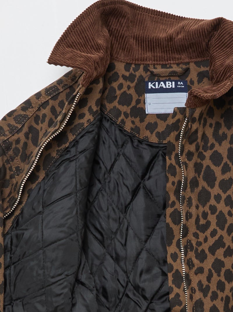 Chaqueta bomber vaquera Marron - Kiabi