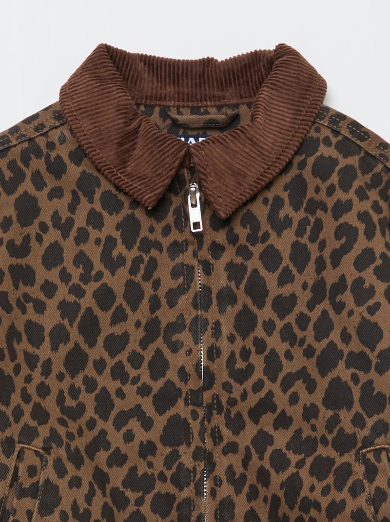 Chaqueta bomber vaquera Marron - Kiabi