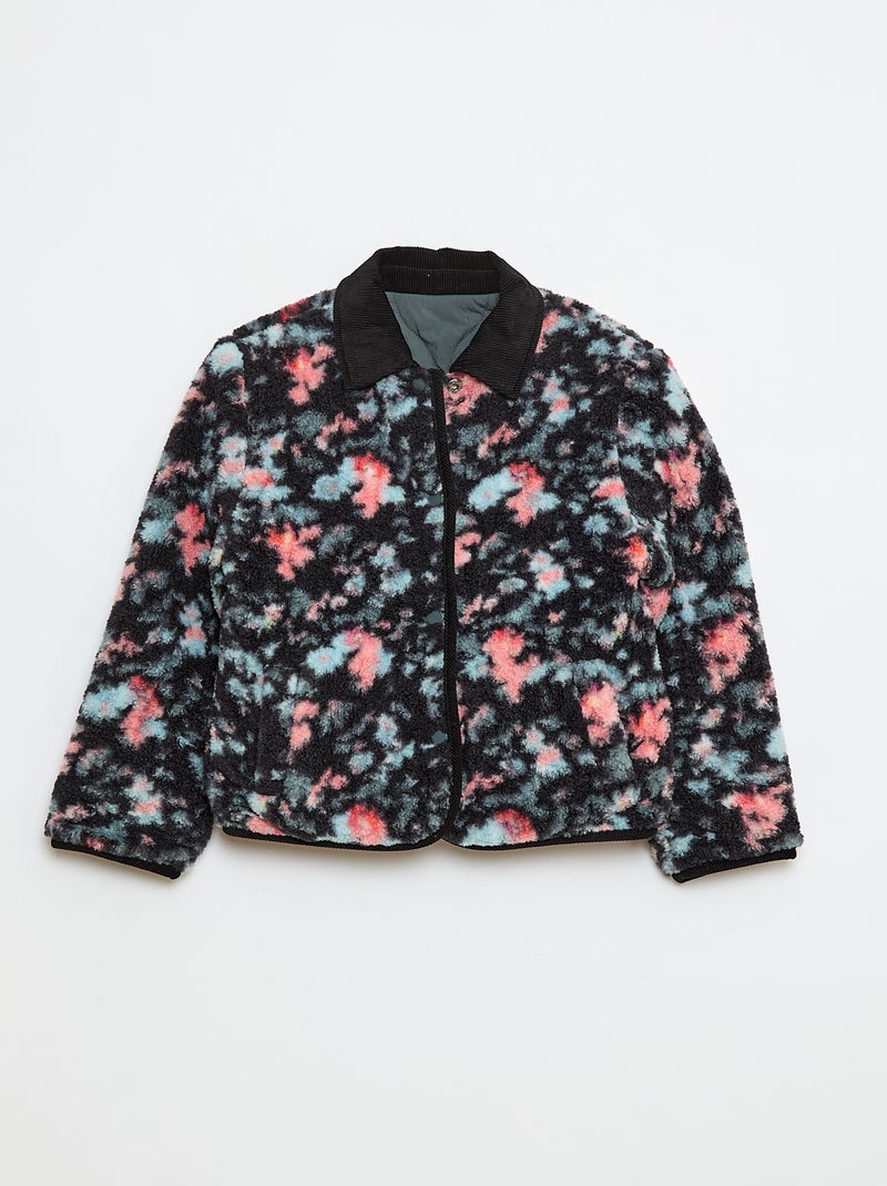 Chaqueta cálida estilo workwear reversible Kaki - Kiabi