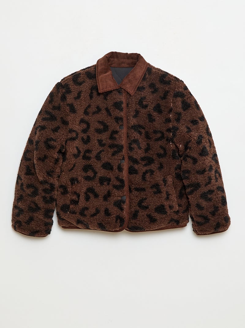 Chaqueta cálida estilo workwear reversible Negro - Kiabi