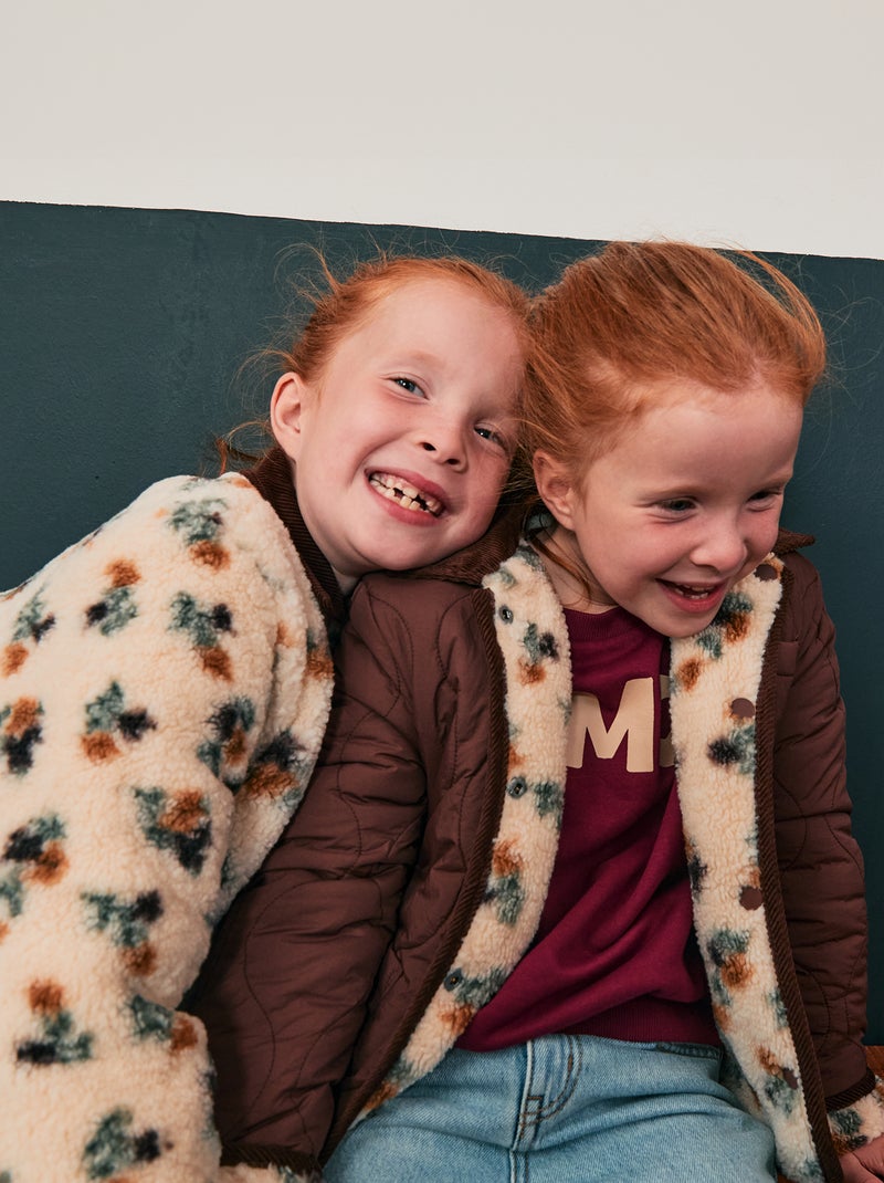 Chaqueta cálida estilo workwear reversible Rojo - Kiabi