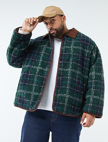Chaqueta cálida reversible con terciopelo