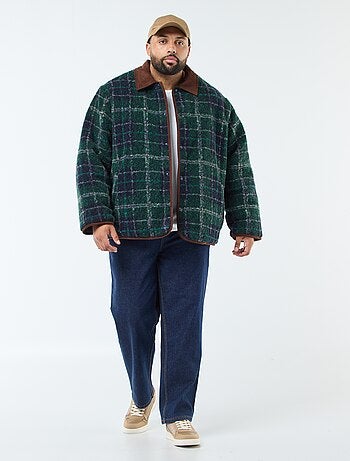 Chaqueta cálida reversible con terciopelo