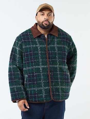 Chaqueta cálida reversible con terciopelo