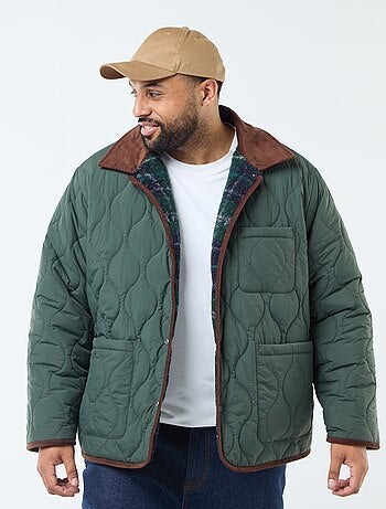 Chaqueta cálida reversible con terciopelo