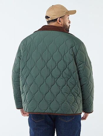 Chaqueta cálida reversible con terciopelo