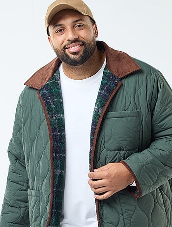 Chaqueta cálida reversible con terciopelo