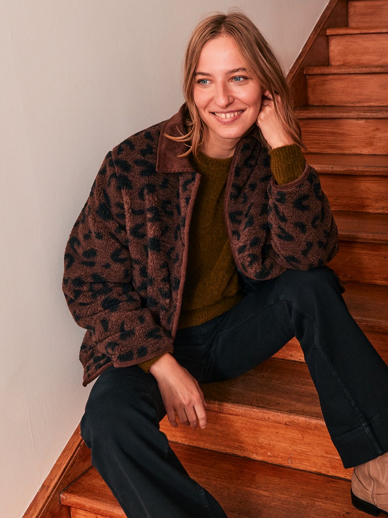 Chaqueta cálida reversible Negro - Kiabi