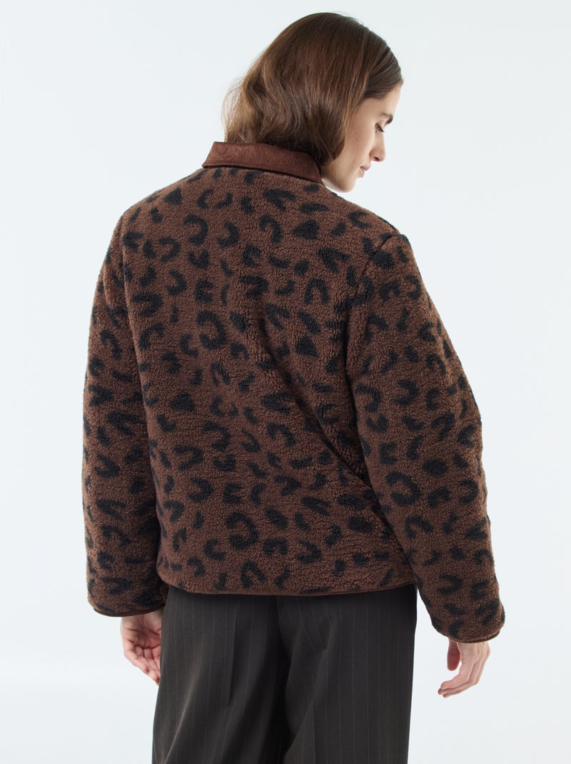 Chaqueta cálida reversible Negro - Kiabi