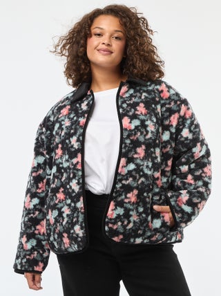 Chaqueta cálida workwear reversible con cierre a presión