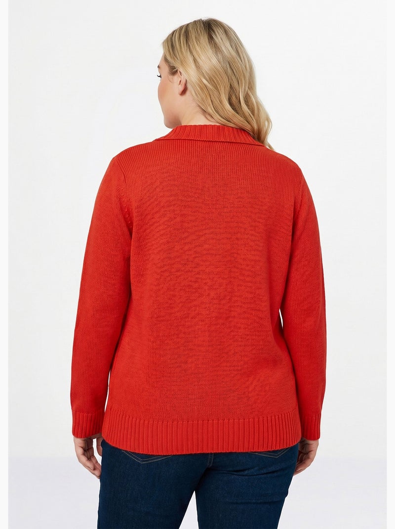Chaqueta chaleco corta gruesa - Afibel Frambuesa - Kiabi