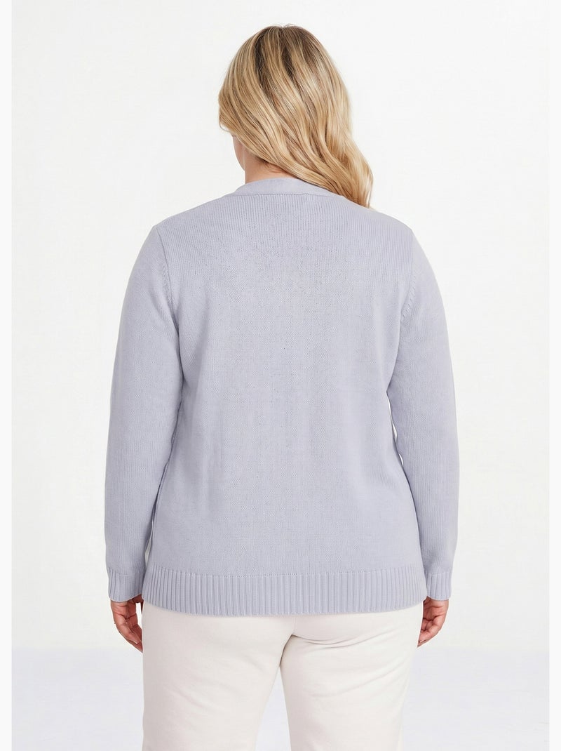 Chaqueta chaleco corta gruesa - Afibel Plata - Kiabi