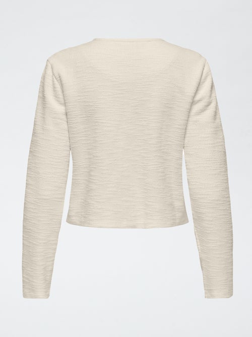 Chaqueta con abertura abotonada y bolsillos en el pecho - Kiabi