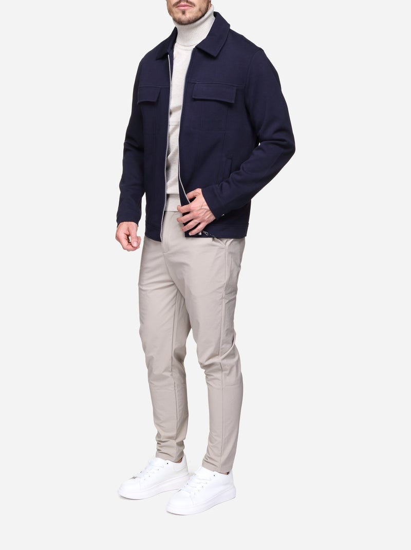 Chaqueta con bolsillos - Frilivin Azul oscuro - Kiabi
