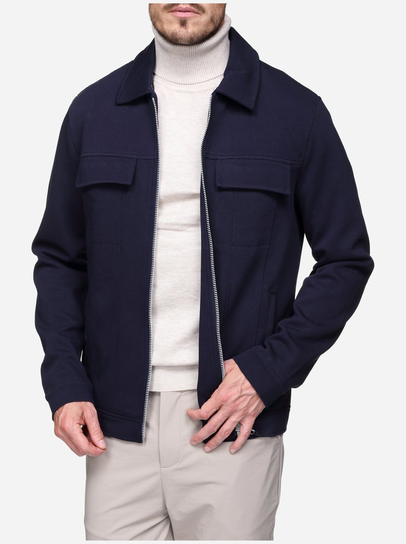 Chaqueta con bolsillos - Frilivin Azul oscuro - Kiabi