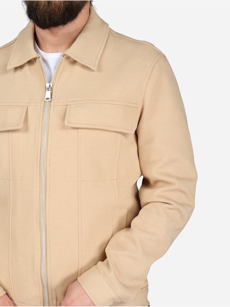 Chaqueta con bolsillos - frilivin Camel - Kiabi