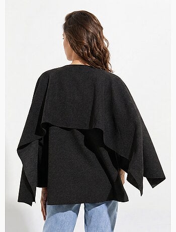 Chaqueta con botón joya de metal y bufanda - AFIBEL
