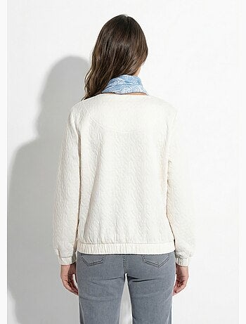 Chaqueta con botones a presión y efecto acolchado - Afibel