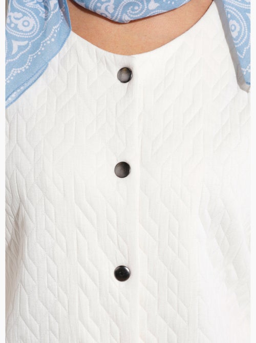 Chaqueta con botones a presión y efecto acolchado - Afibel - Kiabi