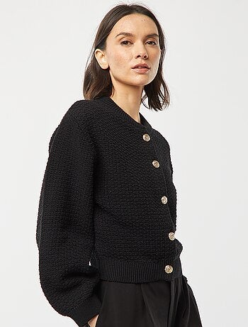 Chaqueta con botones dorados de fantasía
