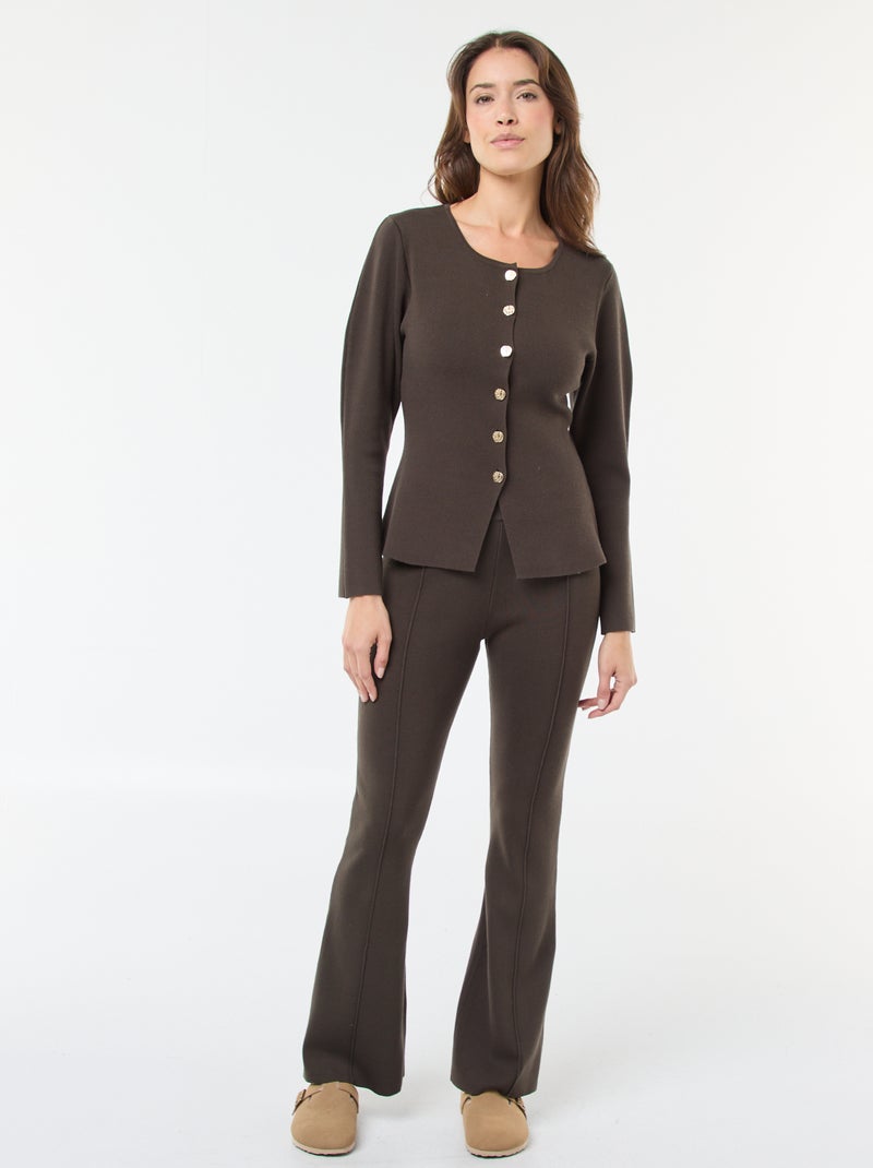 Chaqueta con botones dorados Negro - Kiabi