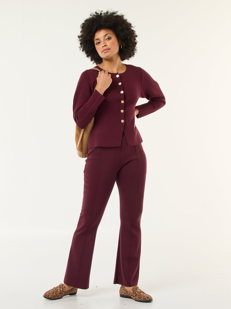 Chaqueta con botones dorados Rojo - Kiabi