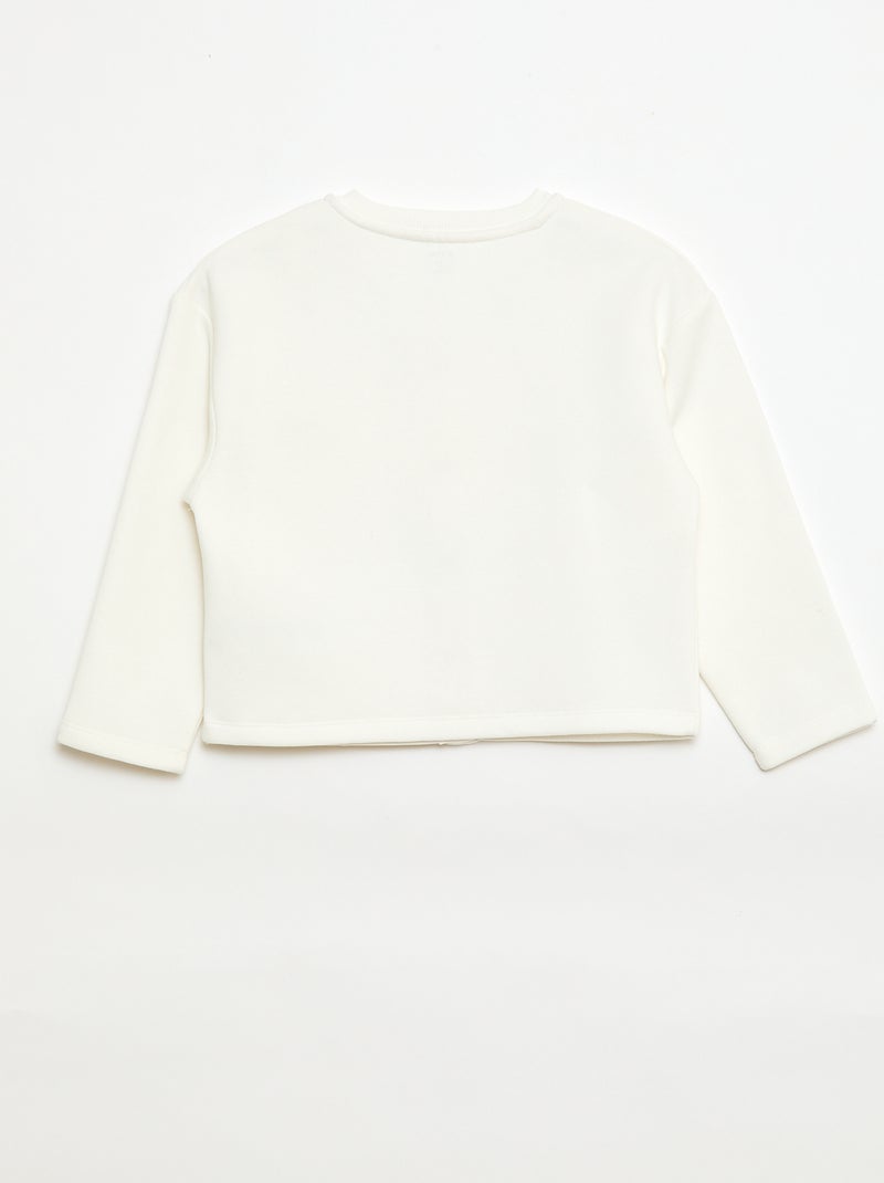 Chaqueta con botones magnéticos Blanco - Kiabi