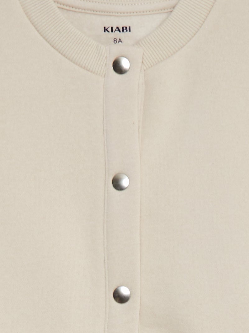 Chaqueta con botones magnéticos GRIS - Kiabi