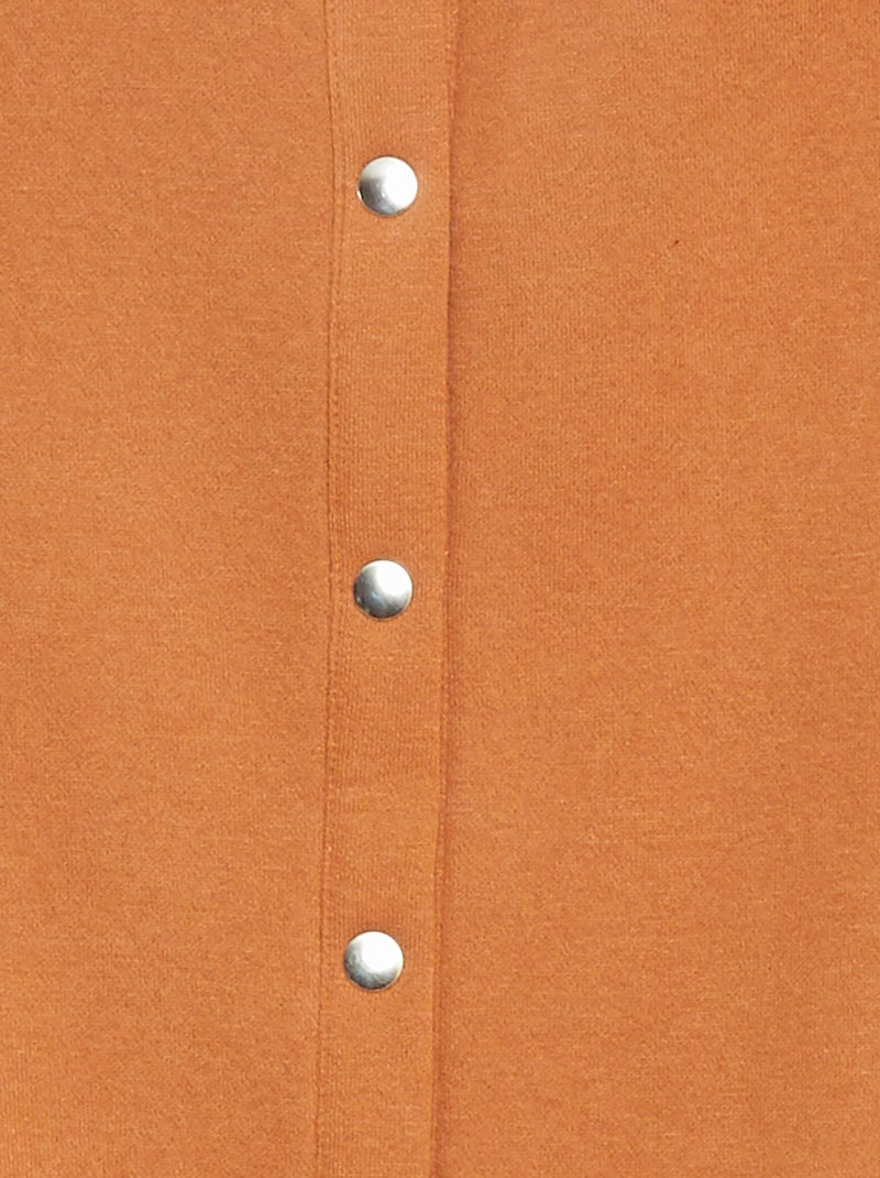 Chaqueta con botones magnéticos Marron - Kiabi