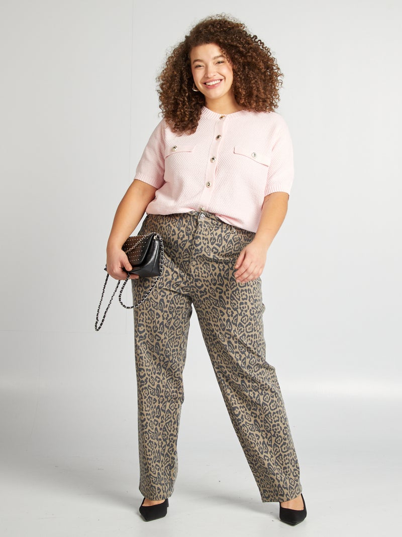 Chaqueta con botones plateados ROSA - Kiabi