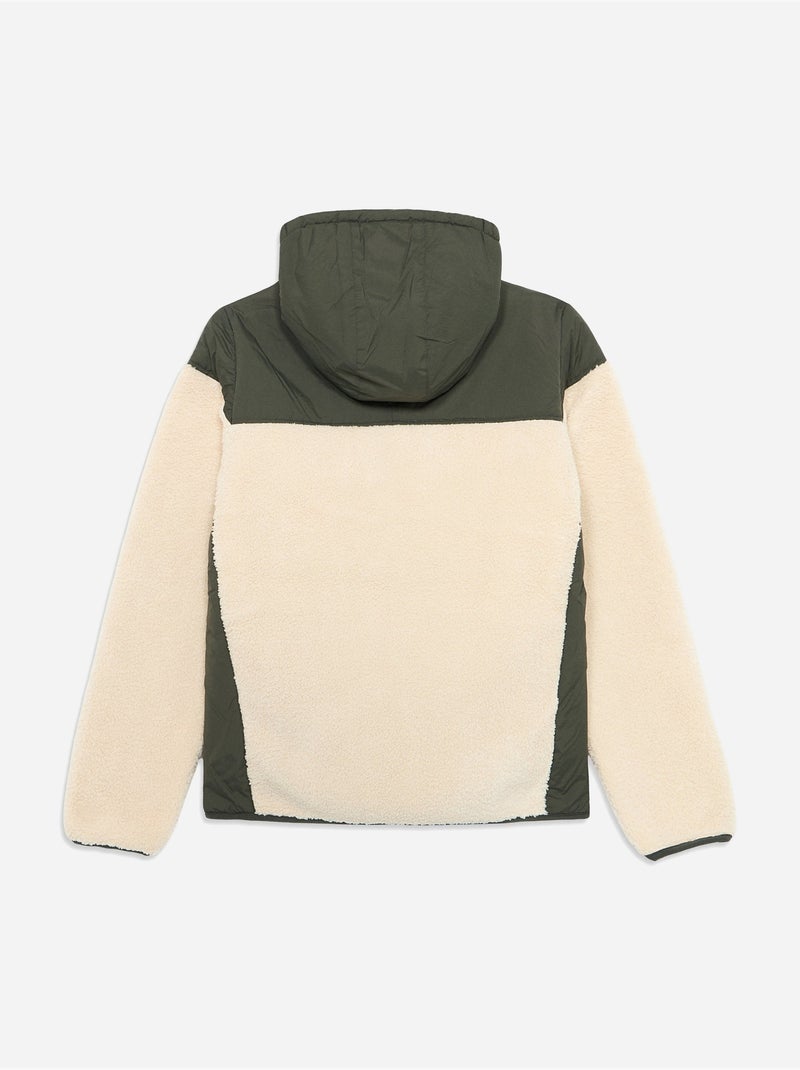 Chaqueta con capucha - k-way Blanco Caqui - Kiabi