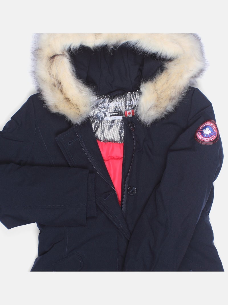 Chaqueta con capucha - Paragoose Azul oscuro - Kiabi