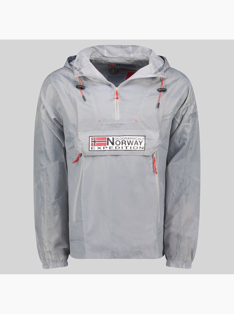 Chaqueta con capucha choupa – geographical norway Gris oscuro - Kiabi