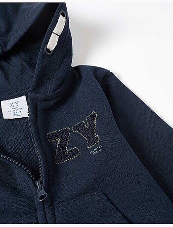 Chaqueta con capucha con bordado bouclé ZY