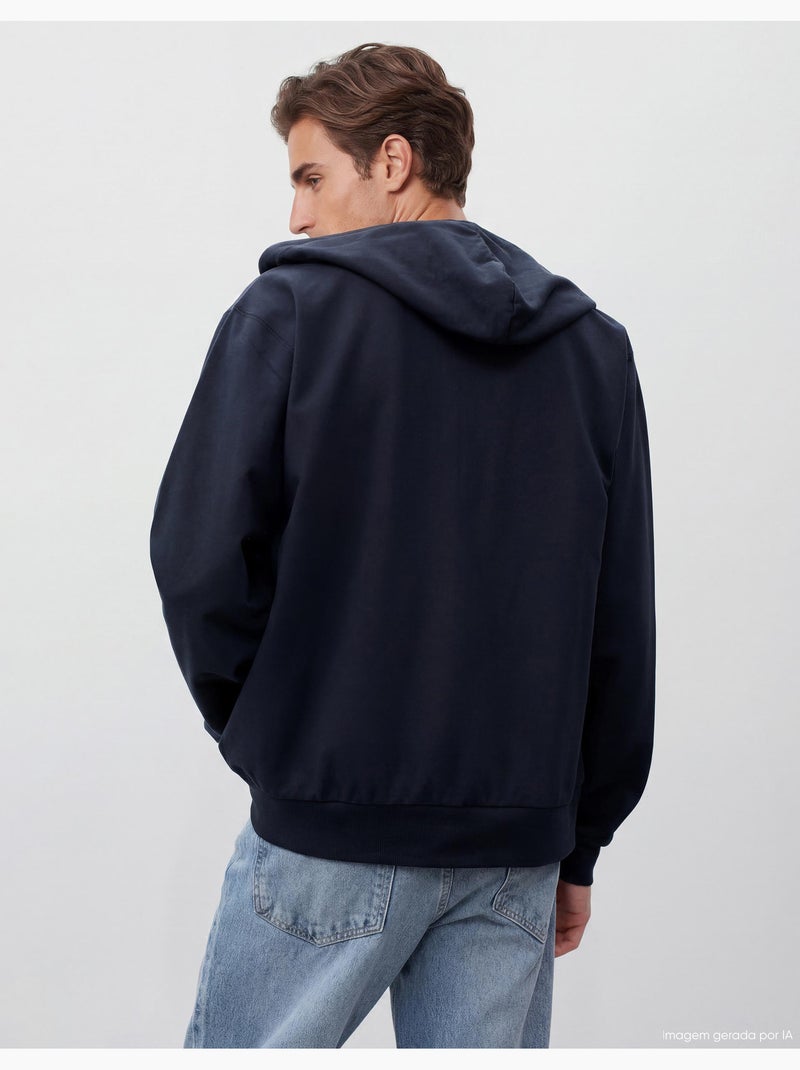 Chaqueta con capucha de jersey, MO Fashion Azul - Kiabi