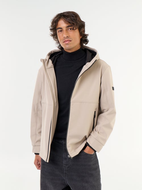 Chaqueta con capucha de neopreno forrada de micropolar - Kiabi Chaqueta con capucha de neopreno forrada de micropolar - Kiabi