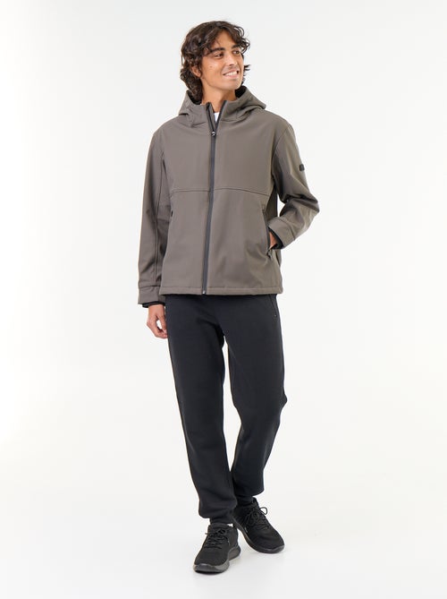 Chaqueta con capucha de neopreno forrada de micropolar - Kiabi Chaqueta con capucha de neopreno forrada de micropolar - Kiabi