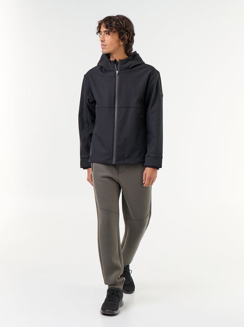 Chaqueta con capucha de neopreno forrada de micropolar - Kiabi Chaqueta con capucha de neopreno forrada de micropolar - Kiabi