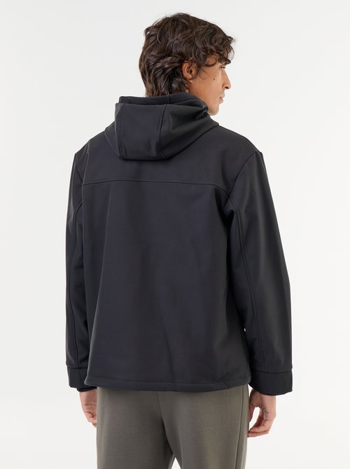 Chaqueta con capucha de neopreno forrada de micropolar - Kiabi Chaqueta con capucha de neopreno forrada de micropolar - Kiabi