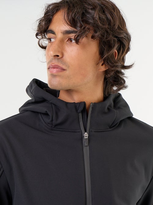 Chaqueta con capucha de neopreno forrada de micropolar - Kiabi Chaqueta con capucha de neopreno forrada de micropolar - Kiabi