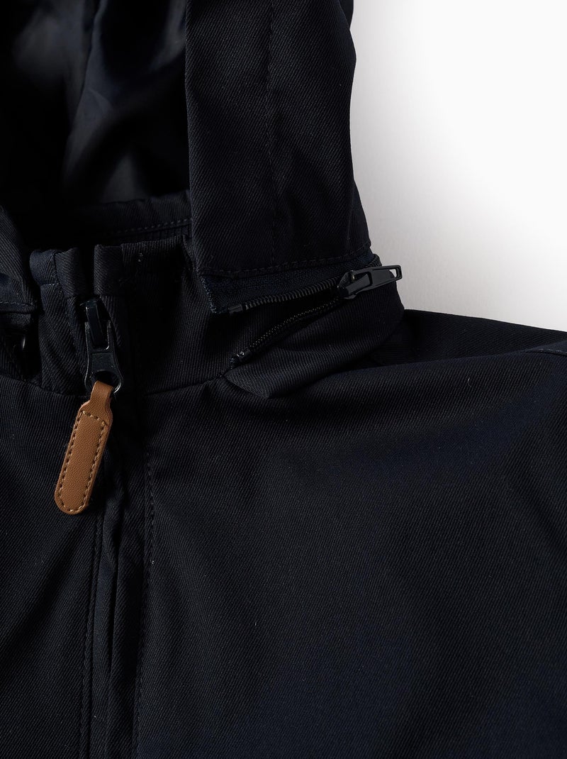 Chaqueta con capucha desmontable Azul oscuro - Kiabi