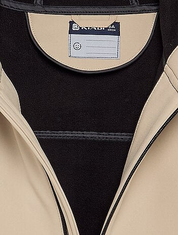 Chaqueta con capucha forrada de micropolar